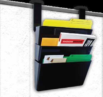Snap and Stack Wall Pockets Wall pockets snap together easily to create a vertical filing system Secure the first pocket to the wall using one of included hardware: wall anchors and