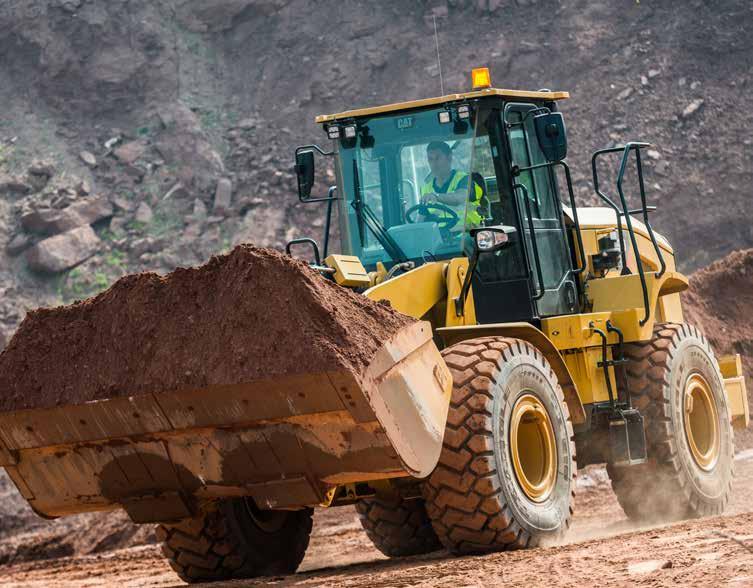 POWER TRAIN POWERFUL EFFICIENCY Staying ahead of the competition, Caterpillar offers a wide variety of cutting-edge technology and components that are specifically built to save time and reduce fuel