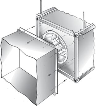 As an integral part of a ventilation system layout, Centrex Inliner fans can be installed either horizontally, vertically or at any angle determined by the duct work.