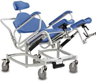 Bariatric Shower Chair - Tilt 32 degree tilt positioning (battery operation - up to 21 cycles from one charge) Supplied with one
