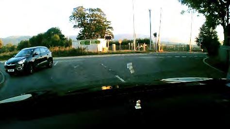 I ve started so I ll finish! The image below is taken from the front facing camera in my vehicle as I approached the A489 Moat Lane junction travelling from Caersws towards the A470.