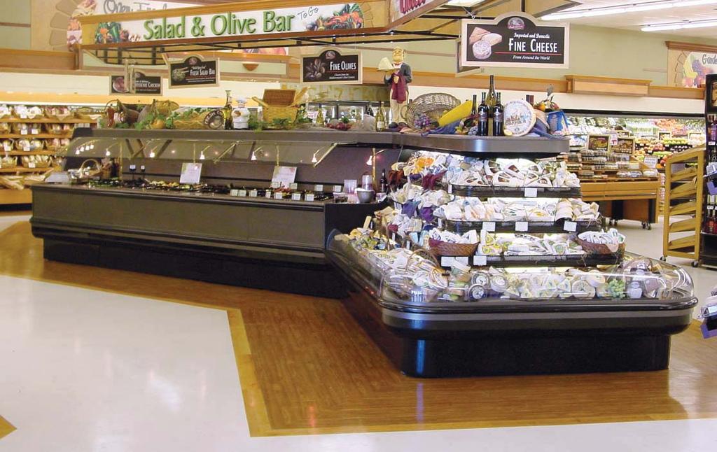 Advantage Refrigerated Multi Deli Combo Island AR-MULTIDELI Innovative multi-functional display Consolidates specialty merchandising needs into one convenient shop around display Enticing combination