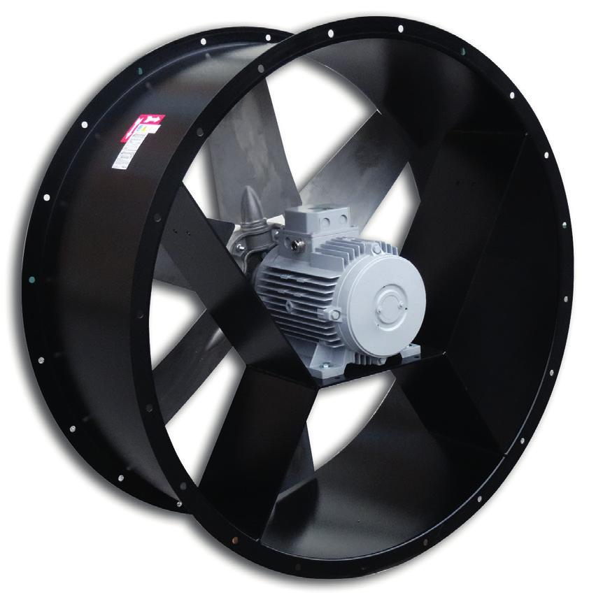 DUCT-M HT F/h Smoke exhaust ducted axial fan APPLICATIONS The fans of the DUCT-M HT line have been designed to be employed in all the plants where it is prescribed the necessity to guarantee the