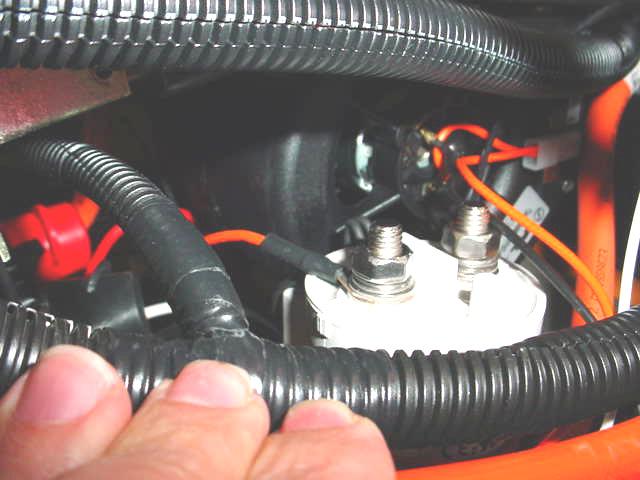 Begin Electrical Connections: 6. Connect the white wire of the heater/defroster unit to the ¼ brass stud of the lower right corner on the PSDM labeled 72 GROU D. (See Photo 5) 7.