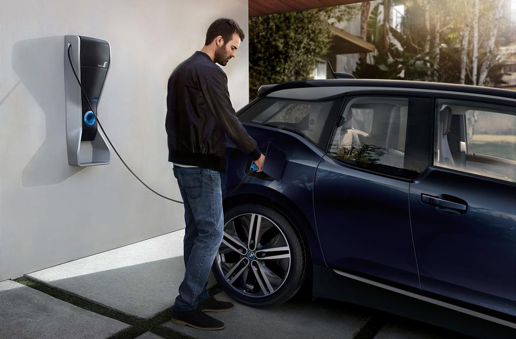PLUG AND PLAY. Fully recharge your BMW i3 in less than 4 hours with the updated Level 2 charging station installed by BMW Installation Services.