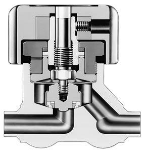 2 LD Series Diaphragm Valves Features No springs or threads in wetted areas enable cleaner operation. Contoured flow passages allow high flow. Tied diaphragm design provides positive stem retraction.