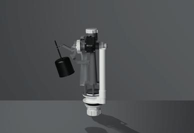The PIR sensor detects movement and activates the solenoid valve, allowing water into a urinal cistern.