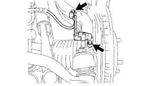(b) Remove the 2 bolts and separate the speed sensor from the steering knuckle (Fig. 3-2). CAUTION: Be careful not to damage the speed sensor.