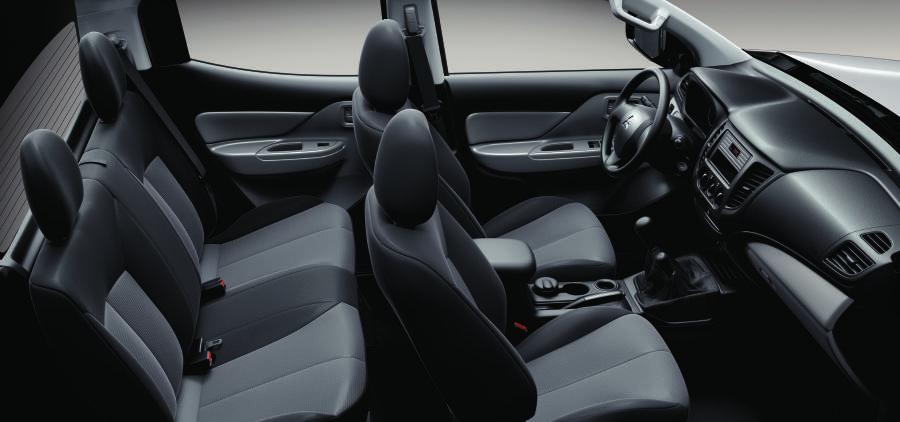 Strategically placed sound insulation and vibration damping material further contribute to a quiet, comfortable ride.