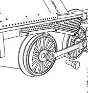 Traction Tire Replacement Instructions Your locomotive is equipped with two neoprene rubber traction tires on the rear set of flanged drivers.