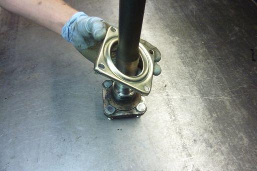floor. Insure that the studs do not get damaged during this process. Step 43 Place a pipe over the axle.