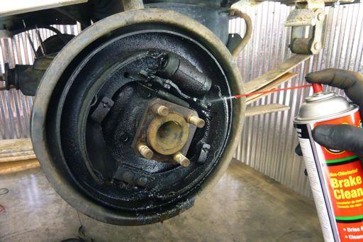 One acceptable and inexpensive method is to spray parts with a aerosol can of brake cleaner