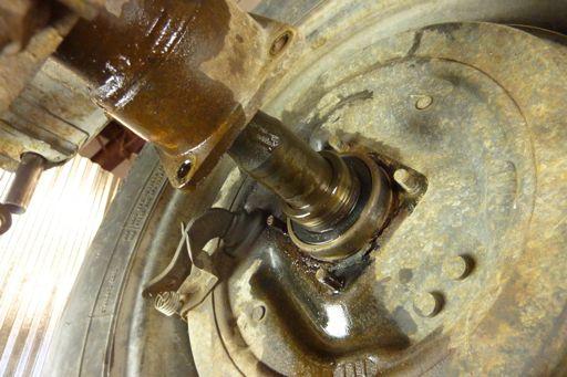 Tech Tip 13 (Continued) Pound on the inside of the rim (or tire) with a large dead blow hammer until the axle, brakes and wheel