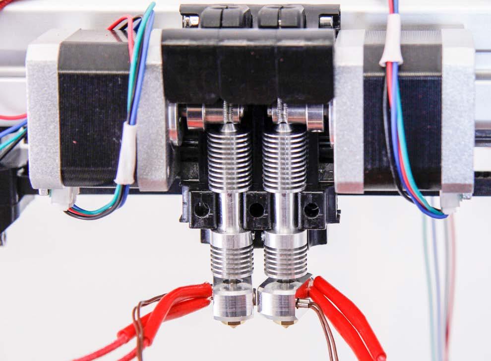 (2x) print head assembly Bend wires a little bit so they come to the front, while