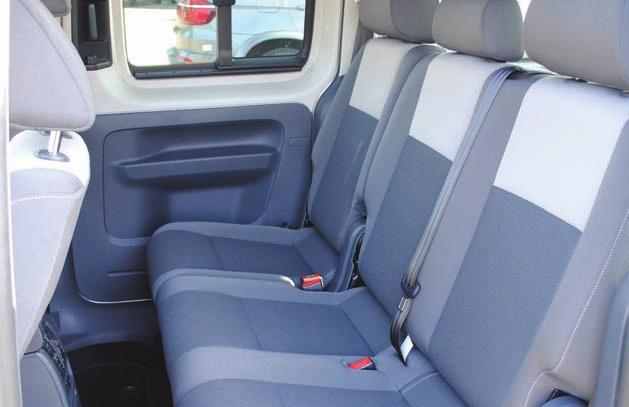 VW CADDY CANTO REMOVABLE AND FOLDING SEAT BENCH SEATING LAYOUTS The CANTO retains VW s original 3 rear seats which