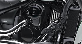 a chain while adding to the timeless style of the drive train Strong, Usable Power Four Valve Cylinder Head Cool Cruising The Vulcan 900 Classic?