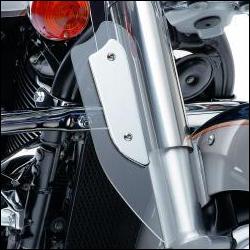 Chrome plated steel brackets and trim with hard-coated clear polycarbonate wings. Includes all installation hardware.