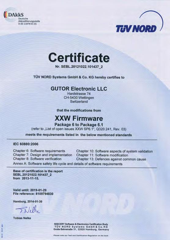 Firmware quality and qualification We understand that quality assurance and firmware qualification are very important subjects.