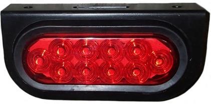 Lighting and Related Parts H2T- AMBRROUNDBOXSET 6" Tail Light Kit 6" Red