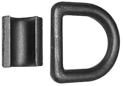 Tie Down Hardware TLU28-0015 D-Ring Weld On 1/2" Thick Weld on D-Ring
