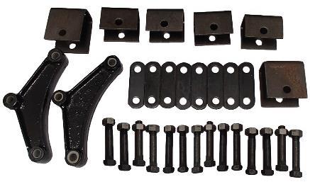 Axle Components TLU31-0007 Tandem Axle Suspension Kit Fits 1-3/4" Wide Double Eye Springs for 2K-7K LB Axles.