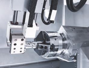 Integrated workpiece handling: Automatic loading and unloading of chuck components, adapted