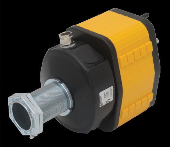 Slip ring collector Slip ring collector consisting of rings coupled with brushes, designed to allow current to pass from a ixed to a rotating part and used to supply crane motors and cable winders.