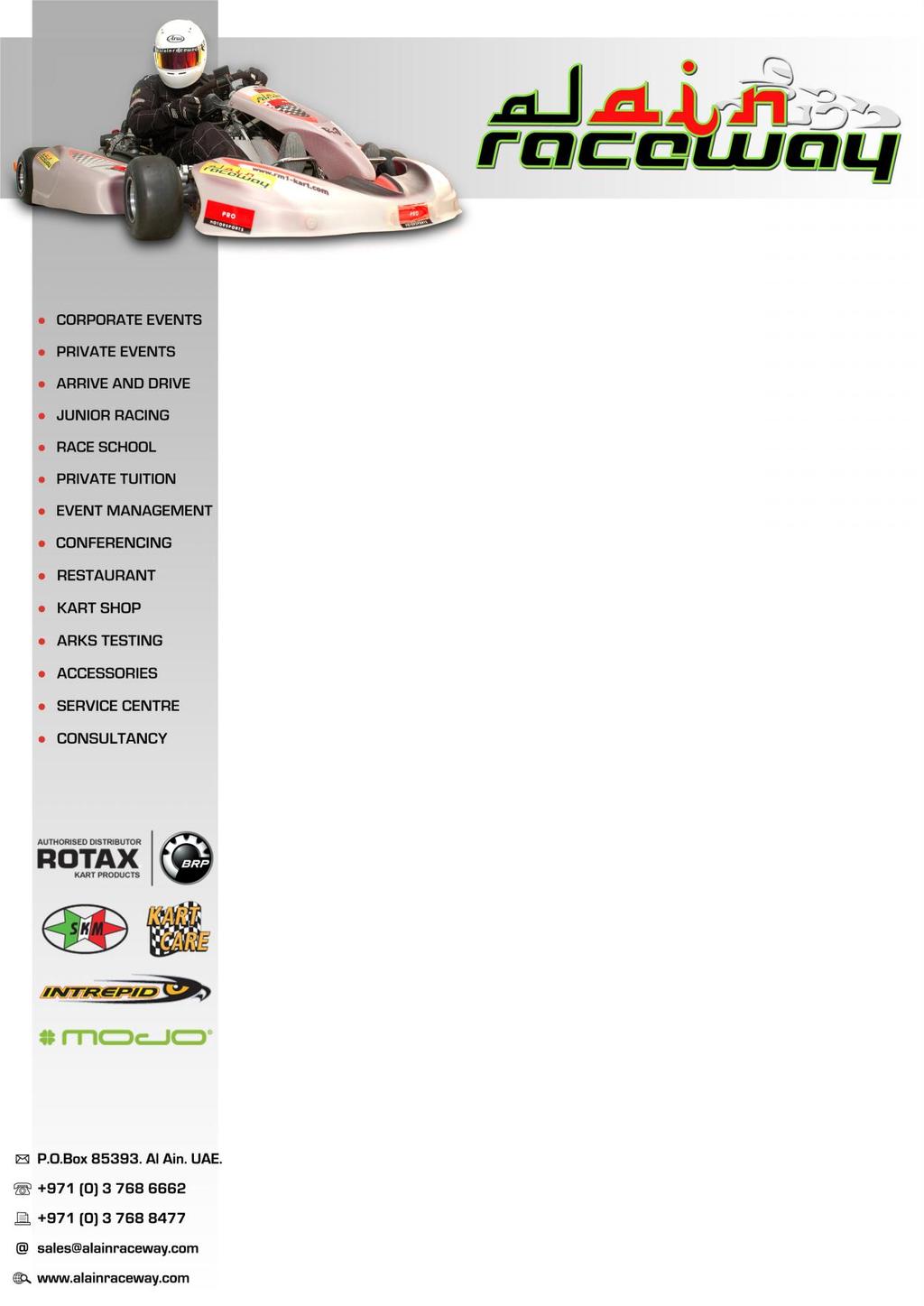 AL AIN RACEWAY KART CLUB CHAMPIONSHIP 2011/12 [UAE ROTAX MAX CHALLENGE] Series Technical Regulations Version 01.09.