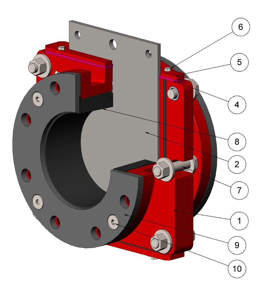 Manual Valves 1. Disconnect the stem from the gate by removing the clevis bolt and nuts 2.