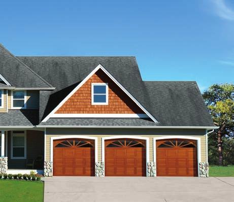 exterior, which gives you an extremely durable garage door with minimal