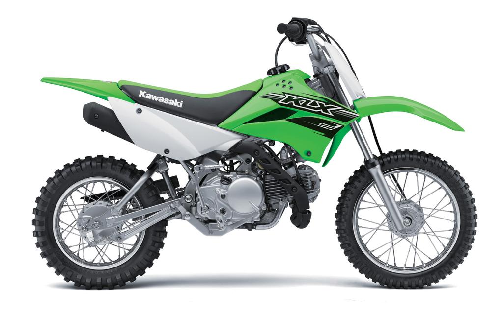 OVERVIEW KLX110 MINI-MOTO MANIA: TWO FUN OFF-ROAD PLAYBIKES FOR YOUNGSTERS AND MINI-MOTO ENTHUSIASTS Even simple bikes can offer a great deal of fun.