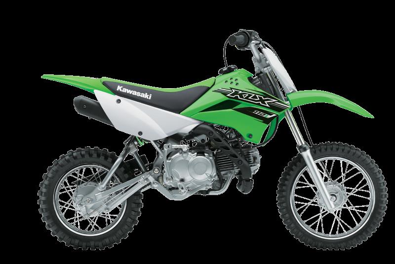 (Photo 5) Suspension: short or long-stroke 5 * The KLX110 and KLX110L feature