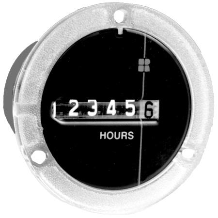 Model 710 Electromechanical Hour Meter The model 710 AC hour meters and minute meters are widely used in panel applications where number size and visibility are critical.