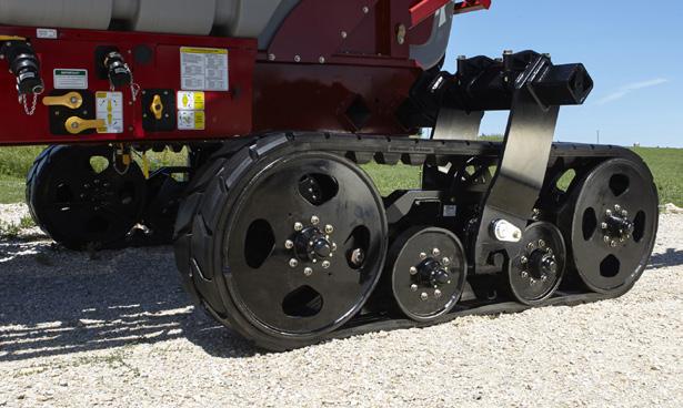 TIRES AND TRACK OPTIONS/SPECIFICATIONS TRACK FEATURES The patented Equalizer track system provides greater flotation and offers many exclusive features.