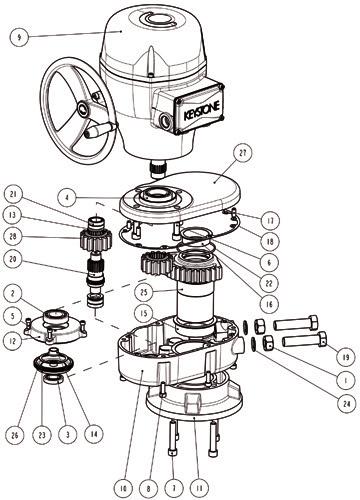 EPI-2 model 2000/E171 (gear reducer) - Gen. assembly Pos. Description Quant.