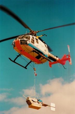 Aircraft System The BO 105 is a five-place, multi-purpose, utility helicopter having a hingeless, four-bladed main rotor and a semi-rigid, two-bladed tail rotor.