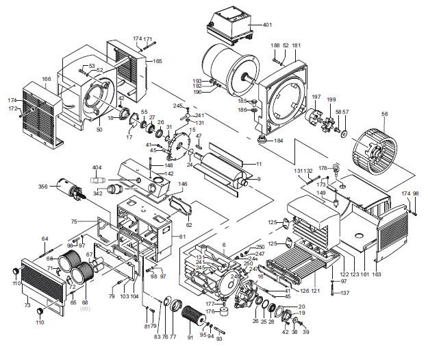 Spare parts list for pumps T4.100 - T4.