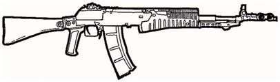 Heavy rifles, like the first Kalashnikov rifles, or weapons like the G-3, have been progressively replaced by light caliber assault rifles, like the M-16, which are more accurate and less lethal : an