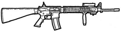 Essentially a M16A2 modernized with, for example, the add of a laser targeting and