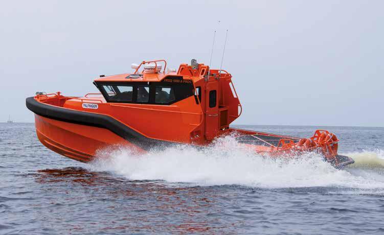 BOATS DAUGHTER CRAFTS WORKBOATS / TUGS Sufficient to withstand all forces at maximum speed: Complies with UKOOA/SOLAS regulations Delivered with design approval and certificate of inspection Deep