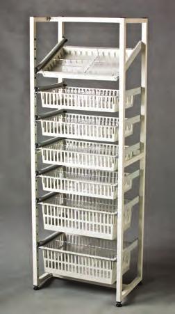 Interlock dividers optional Work surface area 620 x 460mm AX S0030 Multi Drawer Trolley 700 x 500 x 1000mm
