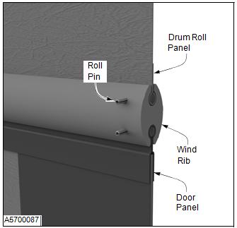 REPLACEMENT PROCEDURES DOOR PANEL(S) Figure 47 6. Remove the protective strip covering the hardware and clamp bar. (See Figure 48) Figure 49 8.