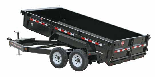 83 LOW-PRO DUMP (DL) Lengths: 12-16 I-BEAM 8 FRAME 12 2 x 7,000 lbs 3,880 lbs /1,760 kg 14 2 x 7,000 lbs 4,340 lbs /1,969 kg 16 2 x 7,000 lbs 4,665 lbs /2,116 kg Ultra-Low 24 Bed Height Available: