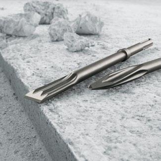 4/2013 Best of Accessories Chiselling Concrete and Stone 21 The long life chisel