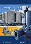 pumps from 1.65 to 5.0 kw. All suitable for unscreened sewage. SEN range 1.