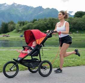 cm Buggy weight: 12,7 kg NEW COLOR Perfect for jogging sporty FEATURES: Airgo breathable seat cushion