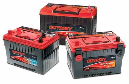 Even at very low temperatures, ODYSSEY Extreme Series batteries have the power to provide enginecranking pulses in excess of 2250 amps for 5 seconds double to triple that of equally sized
