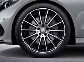 47 782 665 601 662 788 609 770 RXC amg 782 AMG 5-spoke light-alloy wheels, painted titanium grey with a high-sheen finish, with 225/45 R 18 front