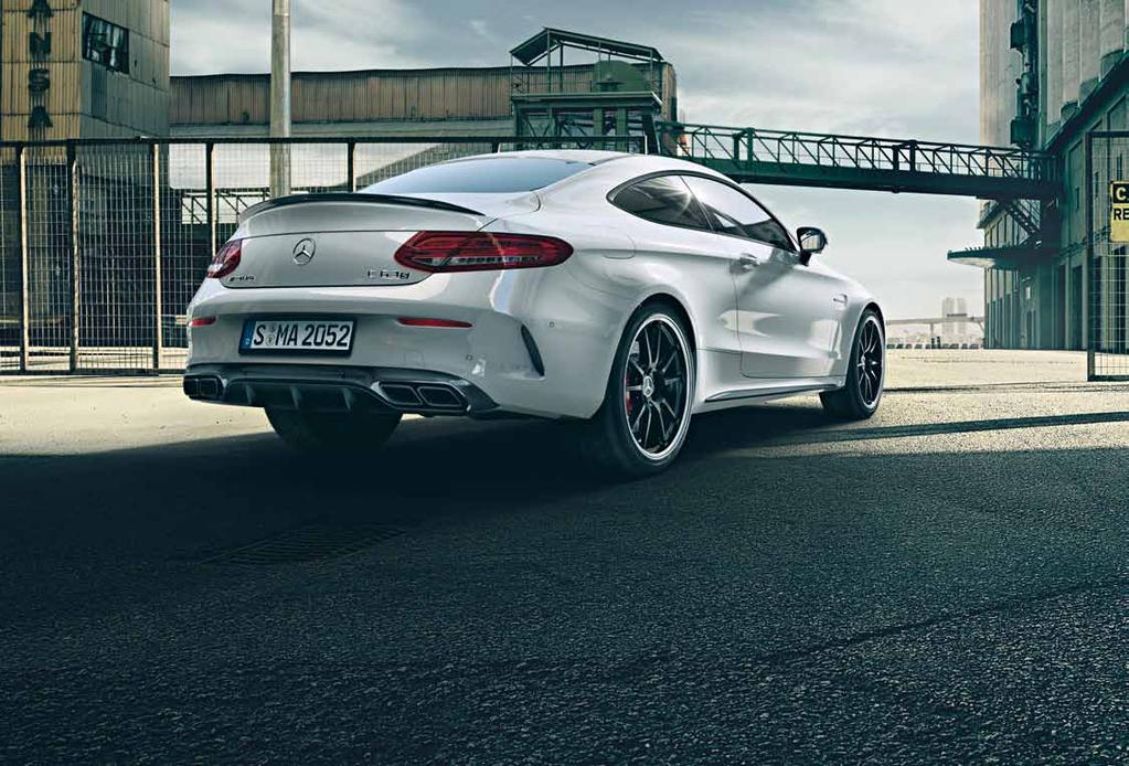 The optional AMG ceramic high-performance compound braking system also offers braking performance