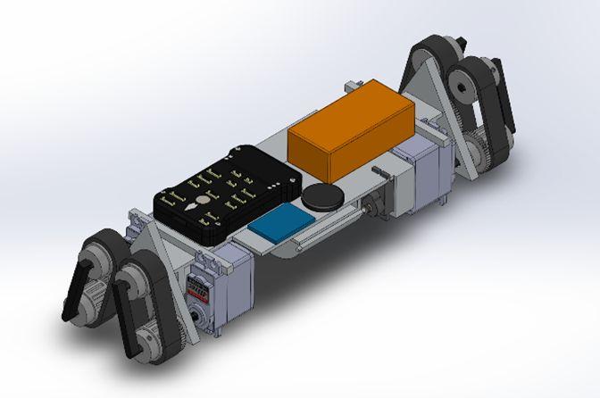 Preliminary Payload Design Unique, side-oriented design Expanding drive train that doubles as orientation mechanism Aluminum chassis